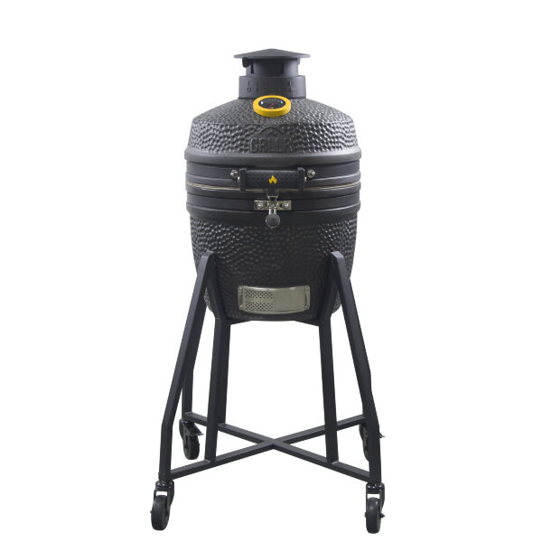 Керамический гриль GRLLR Ember 16″ матово-черный с тележкой