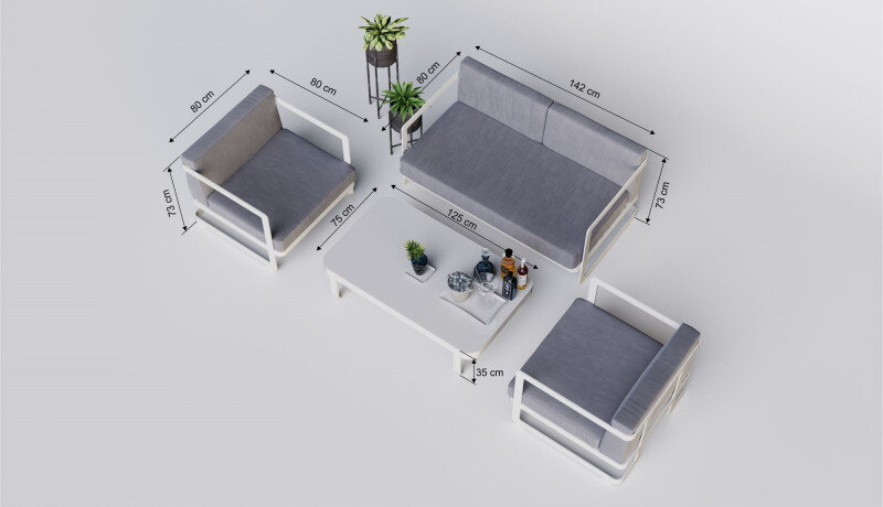 Лаунж зоны Gardenini Villino