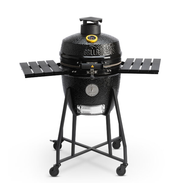 Керамический гриль GRLLR Ember 18″ глянцево-черный с тележкой