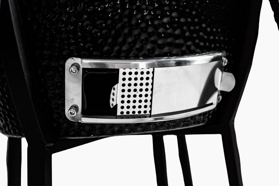 Керамический гриль GRLLR Ember 18″ глянцево-черный с тележкой