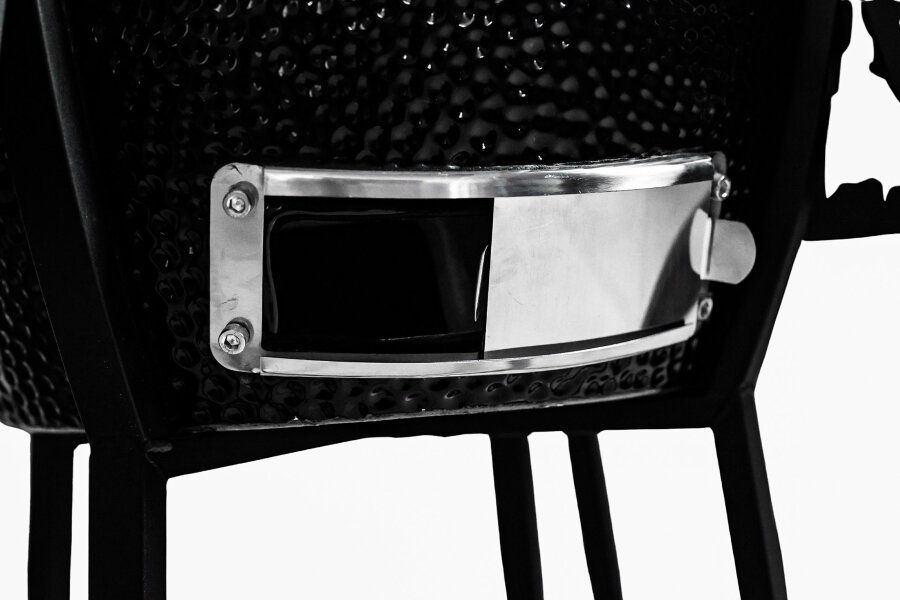 Керамический гриль GRLLR Ember 18″ глянцево-черный с тележкой