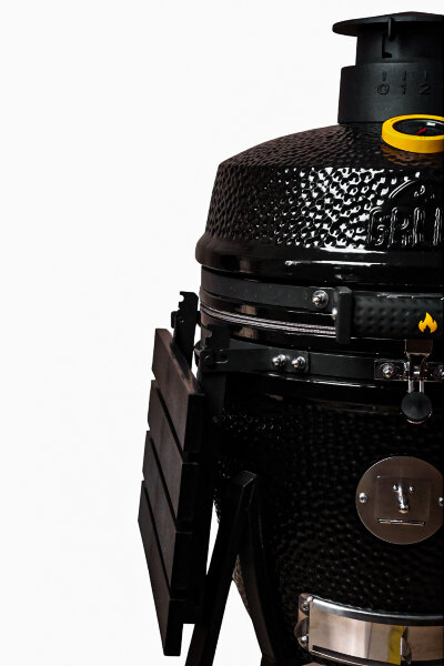 Керамический гриль GRLLR Ember 18″ глянцево-черный с тележкой