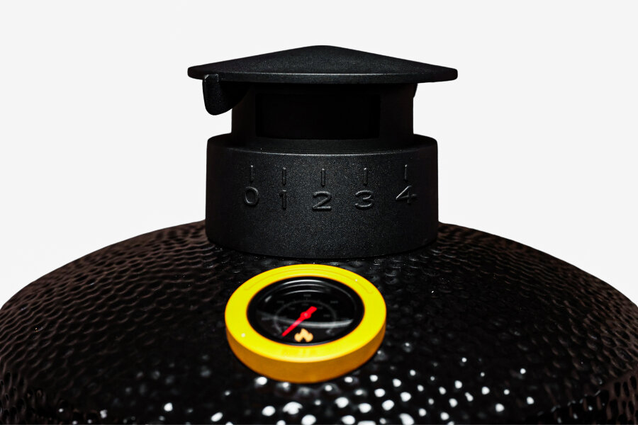 Керамический гриль GRLLR Ember 18″ глянцево-черный с тележкой