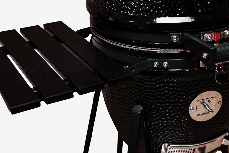 Керамический гриль GRLLR Ember 18″ глянцево-черный с тележкой