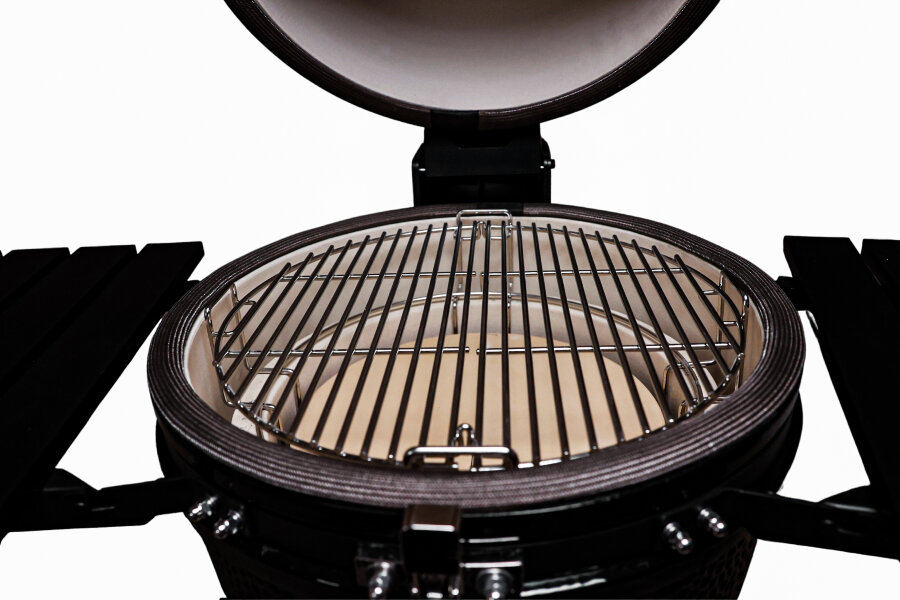 Керамический гриль GRLLR Ember 18″ глянцево-черный с тележкой