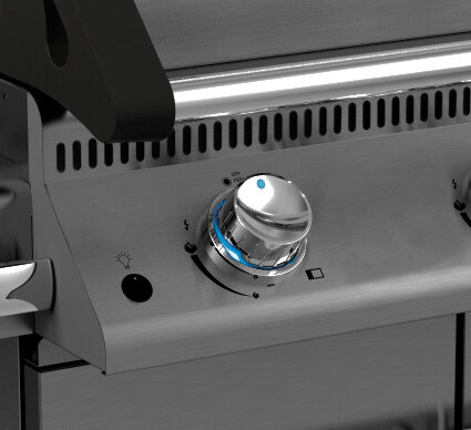 Газовый гриль Napoleon LE-3 стальной