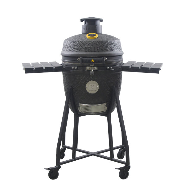 Керамический гриль GRLLR Ember 18″ матово-черный с тележкой