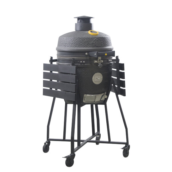 Керамический гриль GRLLR Ember 18″ матово-черный с тележкой