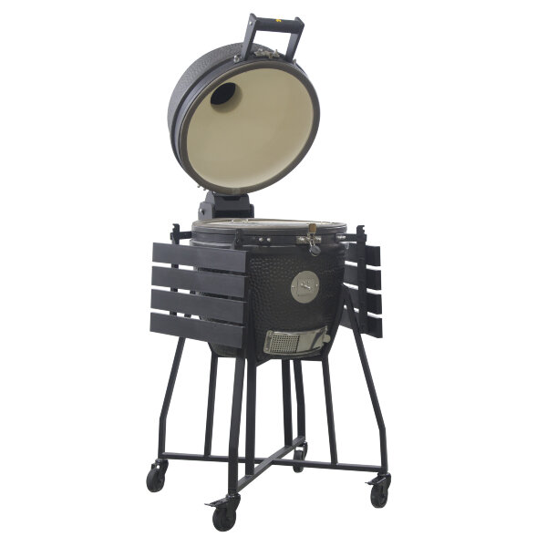 Керамический гриль GRLLR Ember 18″ матово-черный с тележкой