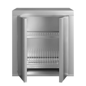 Шкаф навесной для тарелок и чашек с 2-мя распашными дверями