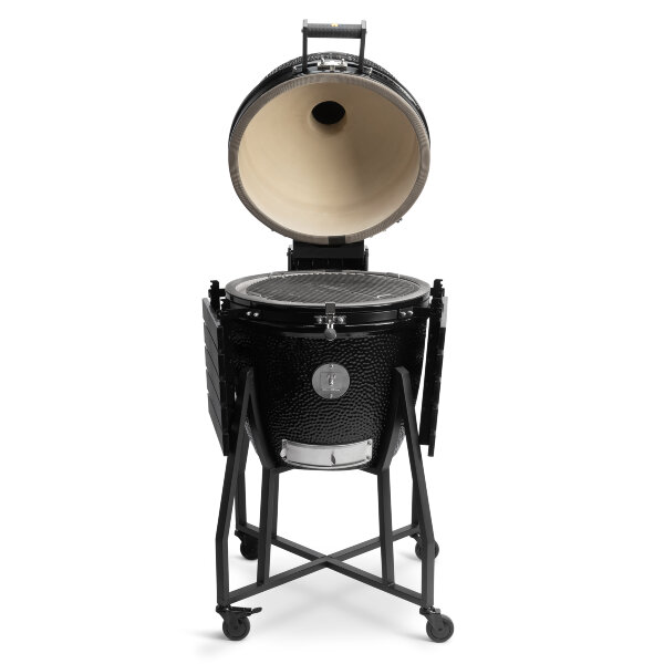 Керамический гриль GRLLR Ember 22″ глянцево-черный с тележкой