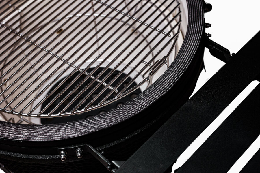 Керамический гриль GRLLR Ember 22″ глянцево-черный с тележкой