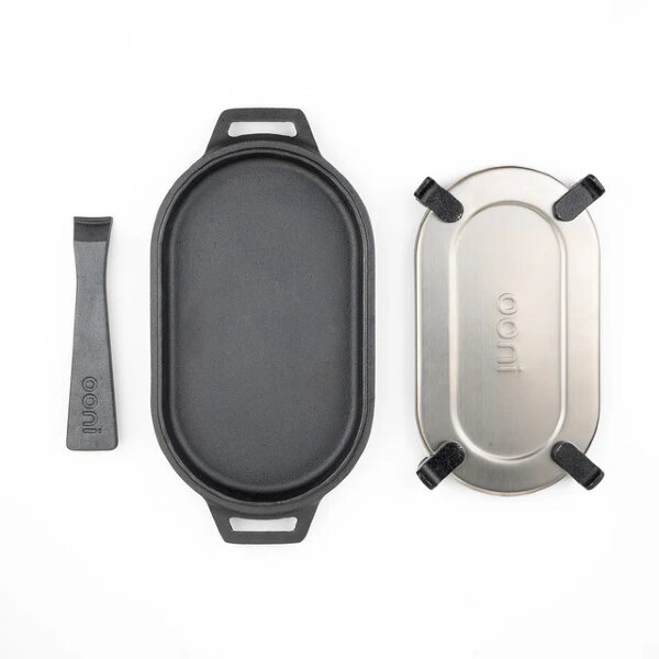 Сковорода Ooni чугунная гладкая со съёмной ручкой