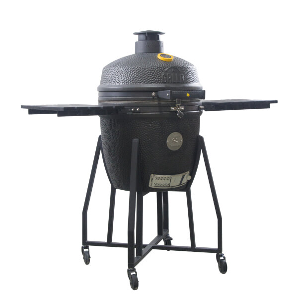 Керамический гриль GRLLR Ember 22″ матово-черный с тележкой