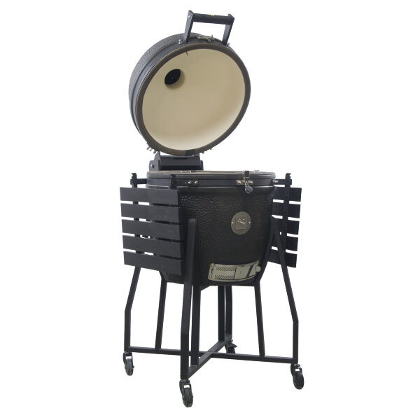 Керамический гриль GRLLR Ember 22″ матово-черный с тележкой