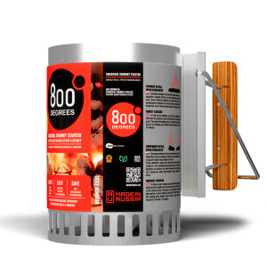 Стартер для розжига угля 800 Degrees Chimney Starter XL