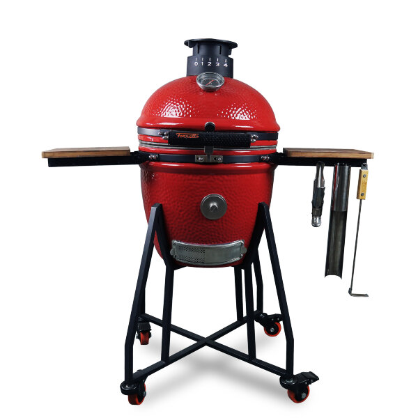 Угольный гриль Fornetto Medium красный
