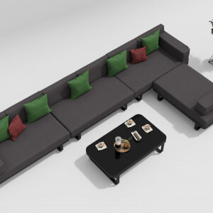 Лаунж зона Gardenini Hacienda темно-серый/антрацит