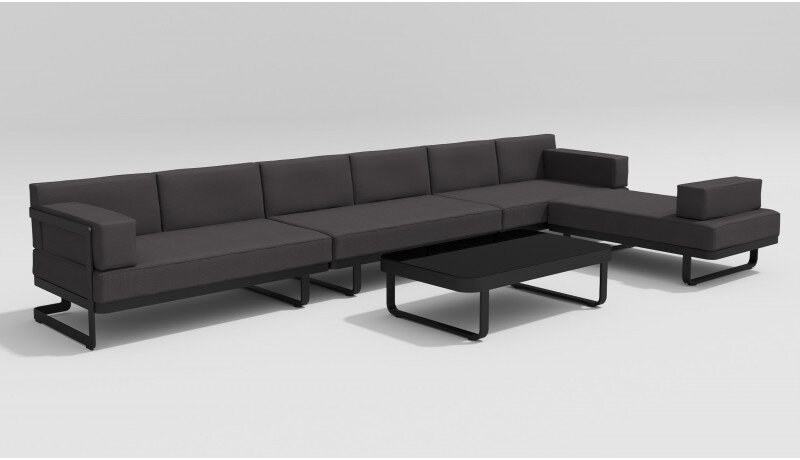 Лаунж зона Gardenini Hacienda темно-серый/антрацит