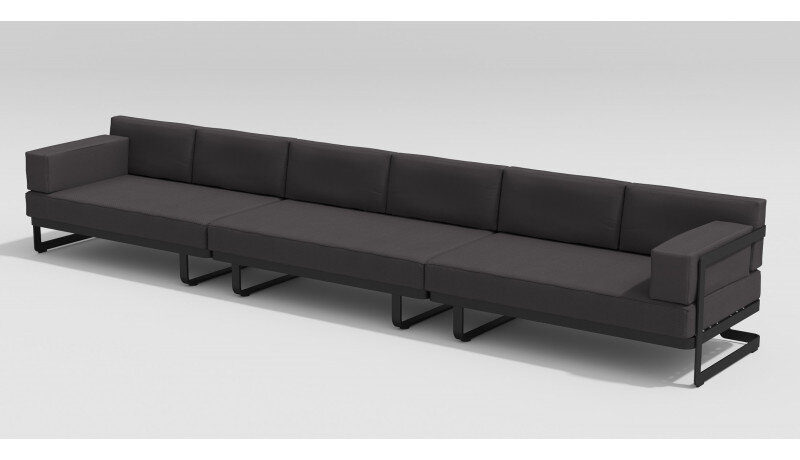 Лаунж зона Gardenini Hacienda темно-серый/антрацит