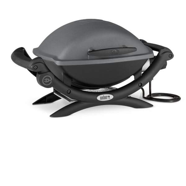 Электрический гриль Weber Q 1400 темно-серый ( на подставке)