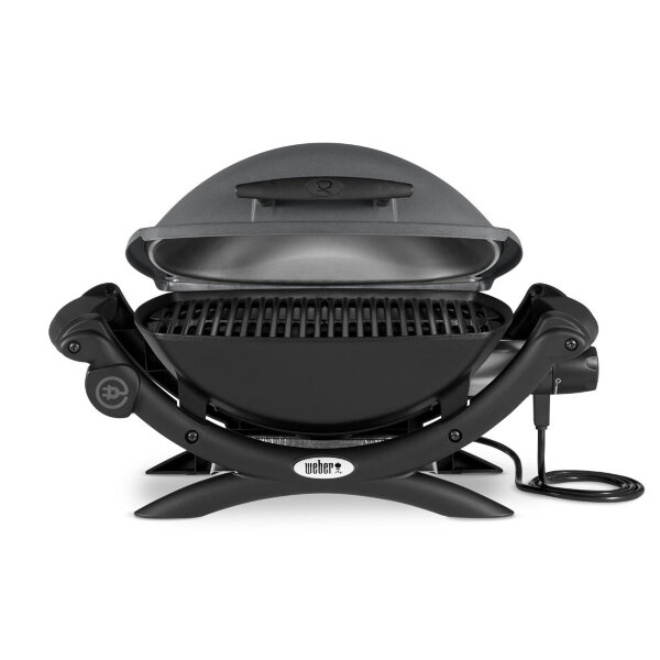 Электрический гриль Weber Q 1400 темно-серый ( на подставке)