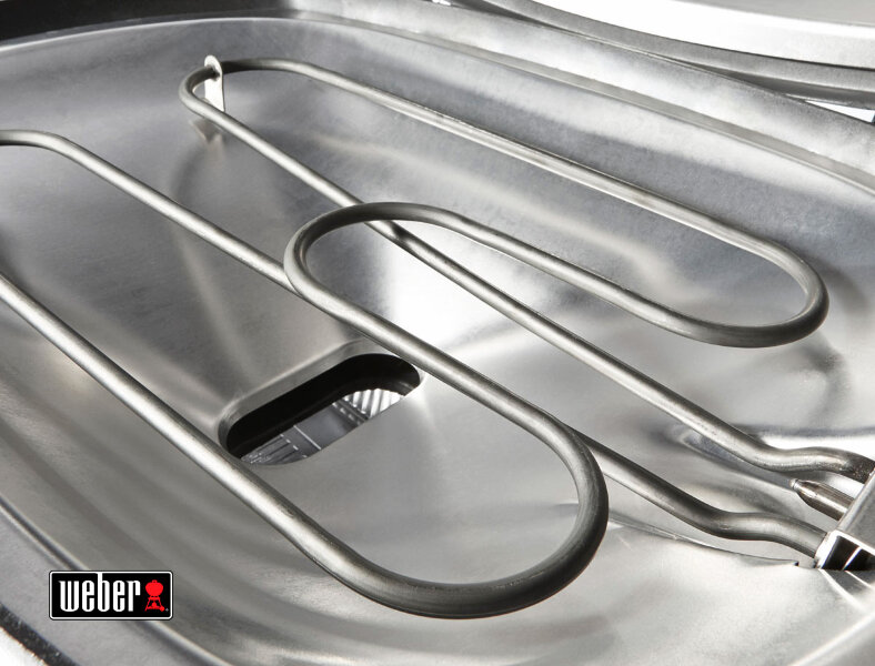 Электрический гриль Weber Q 1400 темно-серый ( на подставке)