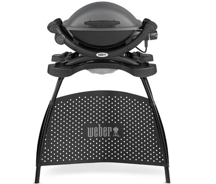 Электрический гриль Weber Q 1400 темно-серый ( на подставке)