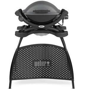 Электрический гриль Weber Q 1400 темно-серый ( на подставке) 