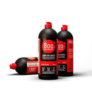 Розжиг для огня 800 Degrees Быстрый розжиг жидкий 1000 мл