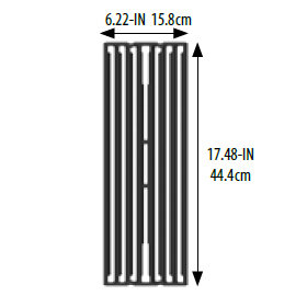 Решетка двухсторонняя для грилей Broil King Baron/Crown чугун