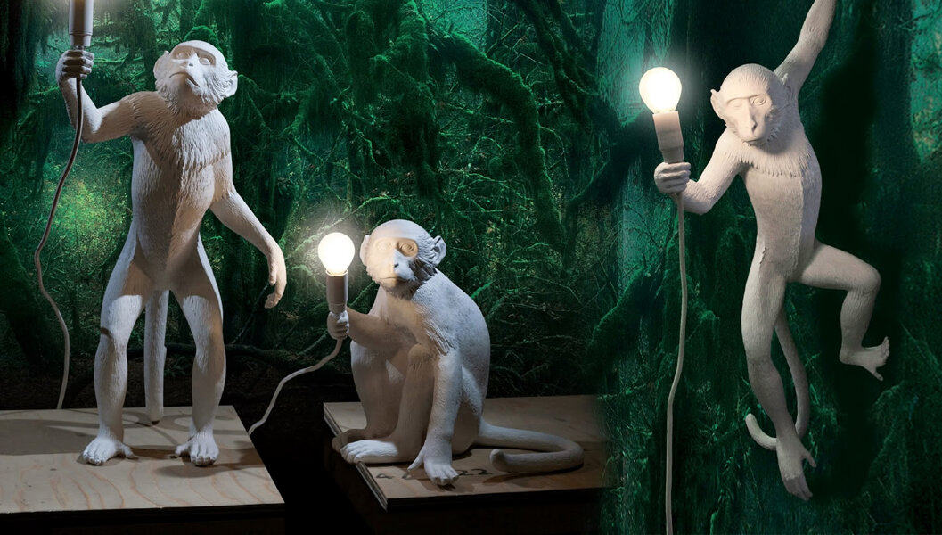 Seletti Настольная лампа Monkey Lamp Sitting