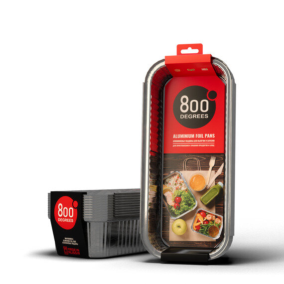 Алюминиевые поддоны 800 Degrees Foil Pans размер L (10 шт)