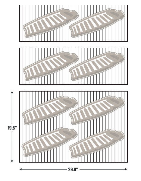 Размер решеток Rider DLX
