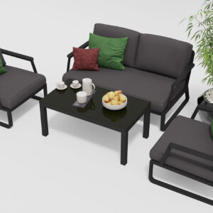 Лаунж зона Gardenini Voglie темно-серый/антрацит