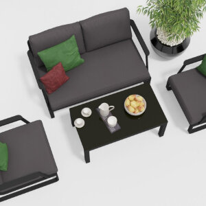 Лаунж зона Gardenini Voglie темно-серый/антрацит