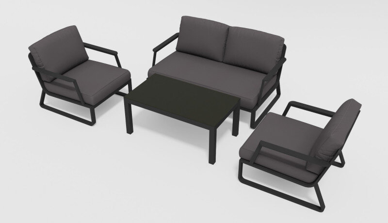 Лаунж зона Gardenini Voglie темно-серый/антрацит