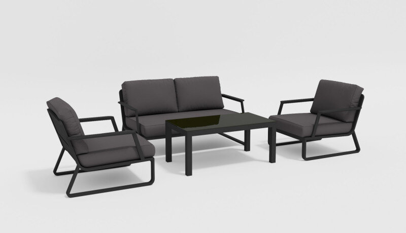 Лаунж зона Gardenini Voglie темно-серый/антрацит