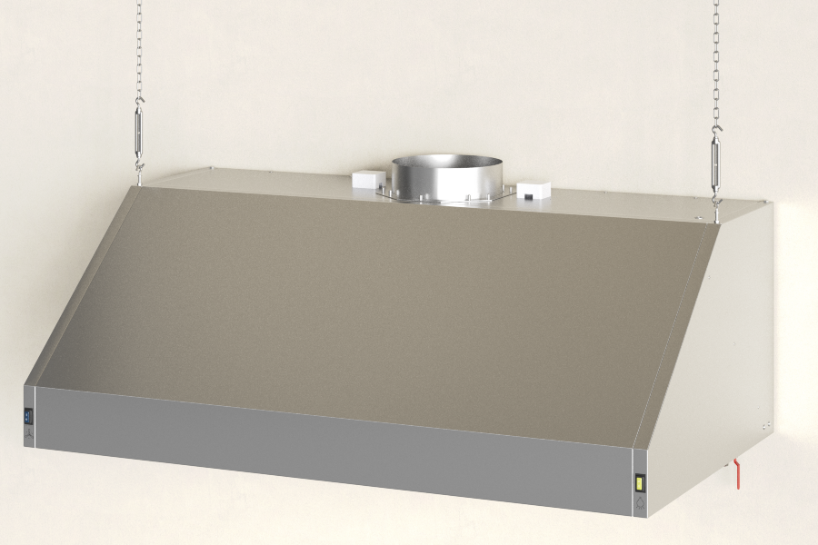 Зонт вытяжной S1 с подсветкой глубиной 800 мм