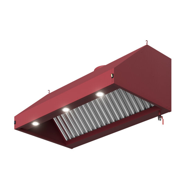 Зонт вытяжной S1 с подсветкой глубиной 800 мм