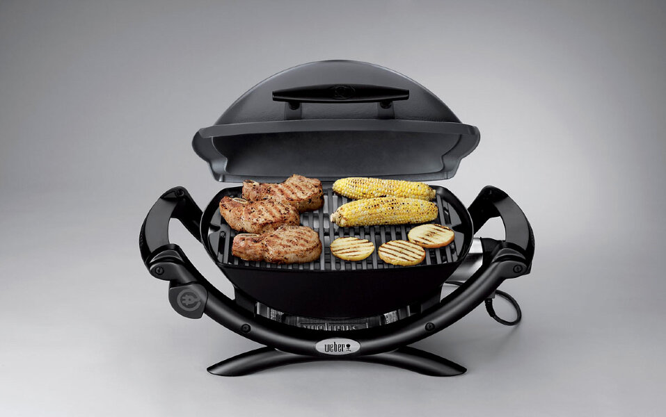 Электрический гриль Weber Q 1400 темно-серый