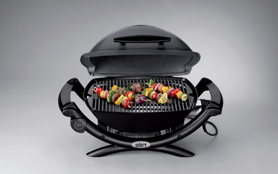 Электрический гриль Weber Q 1400 темно-серый