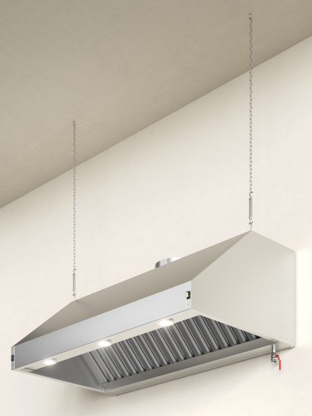 Зонт вытяжной S1 с подсветкой глубиной 1000 мм