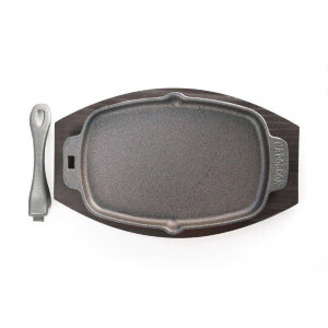 Сковорода Napoleon чугунная со съемной ручкой (прямоугольная)