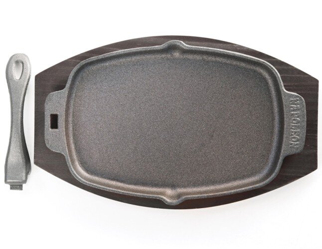 Сковорода Napoleon чугунная со съемной ручкой (прямоугольная)
