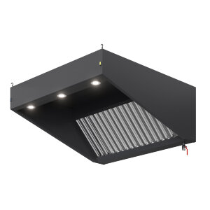 Зонт вытяжной S2 с подсветкой глубиной 800 мм