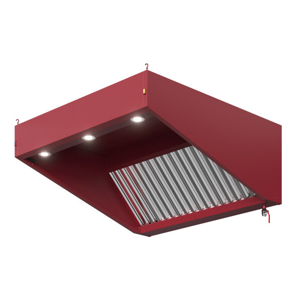 Зонт вытяжной S2 с подсветкой глубиной 800 мм