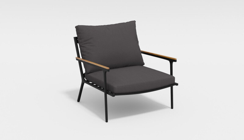 Лаунж зона Gardenini Calma Long темно-серый/антрацит