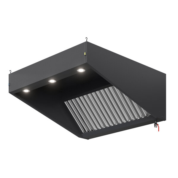 Зонт вытяжной S2 с подсветкой глубиной 1000 мм