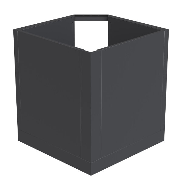 Тумба-основание угловая для круглых керамических грилей с выдвижным ящиком